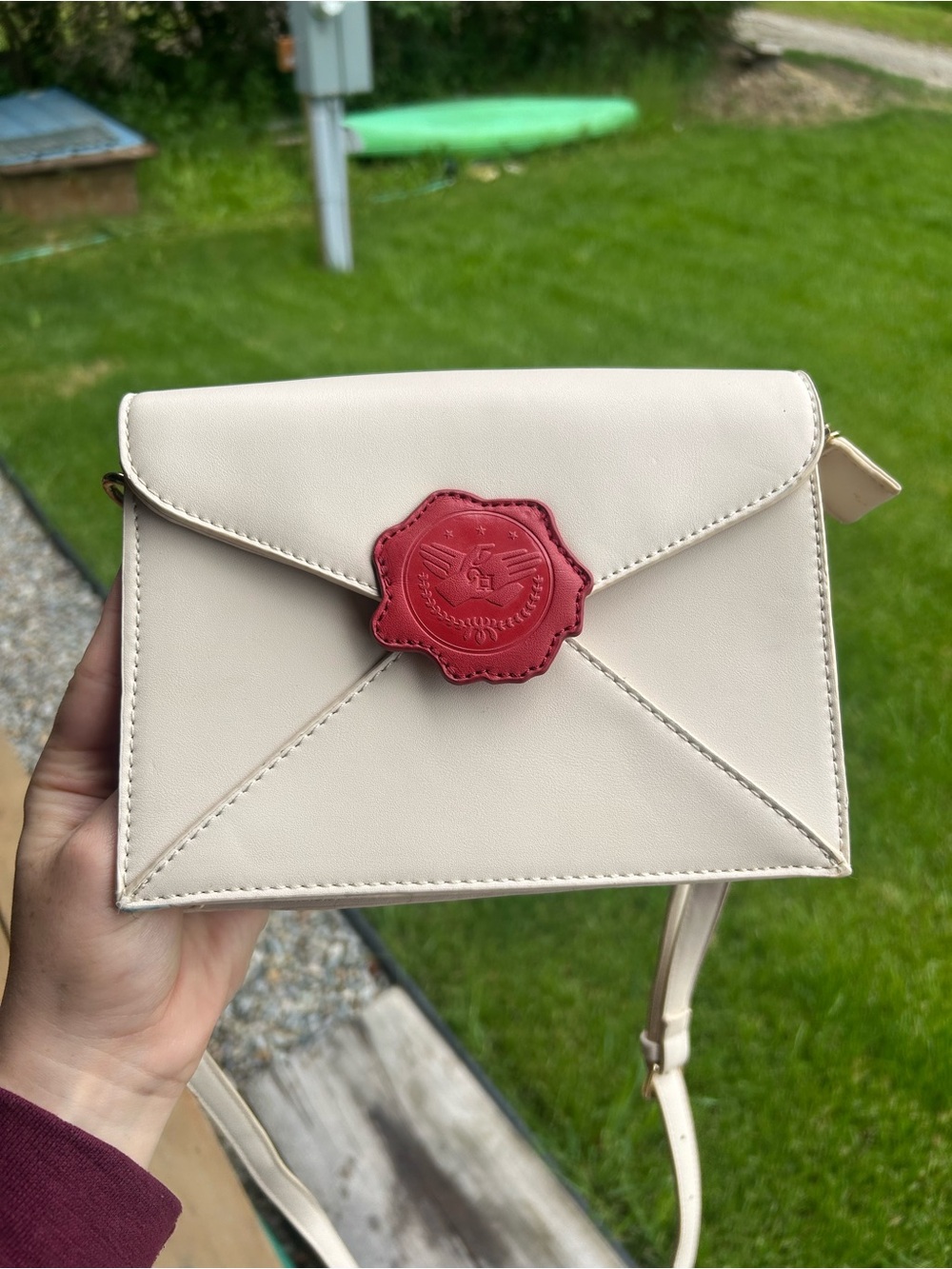 Violet Evergarden envelope gold chain crossbody purse